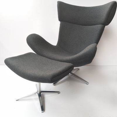 Replica Fabric Upholstering Indoor Chaise Lounge Chair With High Density Foam