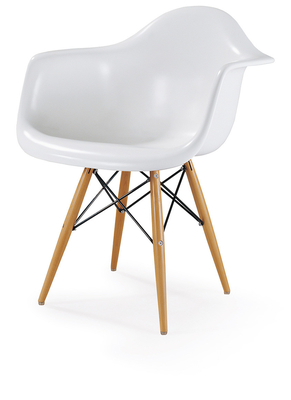 Famous Leisure Chair Eames Plastic Armchair Modern Restaurant Chairs