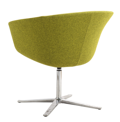 Molded Foam Cashmere Upholstered Modern Restaurant Chairs With Swivel Base