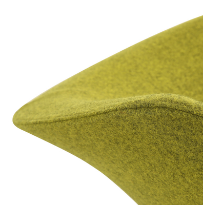 Molded Foam Cashmere Upholstered Modern Restaurant Chairs With Swivel Base